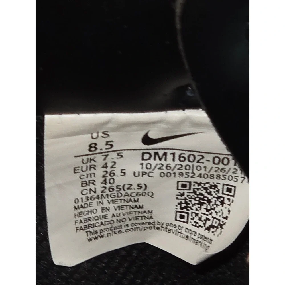 Nike Dunk Low‎ Off White 50 of 50 Black Silver Men's Size 8.5 DM1602 001